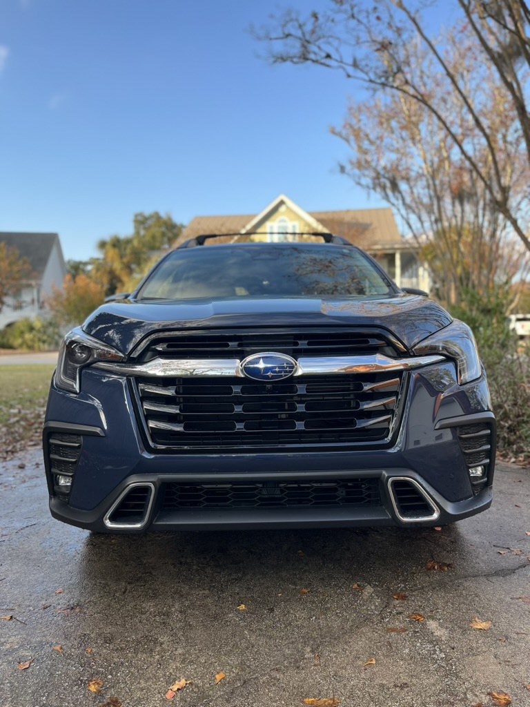 Polished minivan outside